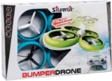 FLYBOTIC by Silverlit – Drone Parachoques Antichoque 40 cm – Modelo Aleatorio Azul o Verde – Juguete Volante – Uso Interior/Exterior