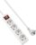 GRIFEMA Power Strip Sockets 4 Sockets with Switch, 1.5 m