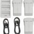 Neo Kit de accesorios de protección para drones DJI Neo, protectores de hélice, parachoques de cardán, ala trasera y tren de aterrizaje (versión mejorada) (negro)