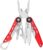 Amazon Basics 10-in-1 Stainless Steel Multi-Tool with Safety Lock and Nylon Sheath, Red