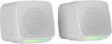 Mars Gaming MS-Pro, Altavoces Compactos 10W, Iluminación RGB de Flujo Dinámico, Altavoz para PC con Caja de Control y Entrada Jack 3,5mm, Altavoces Gaming Compatibles con PC/Mac/Smartphone/Tablet, Blanco