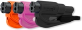 RESQME 05.100.01.03.05 Herramienta de escape para automóvil, negro, rosa, naranja, paquete de 3