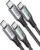 INIU USB C to USB C Cable 100W, 2m+2m USB C PD Cable Fast Charging Charger