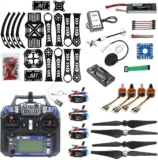 QWinOut DIY RC Drone Quadrocopter X4M360L Kit de marco: GPS + APM 2.8 Control de vuelo + Motor sin escobillas + ESC sin escobillas + Batería Lipo