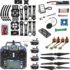 Kit de drones Kit de ensamblaje de drones de bricolaje, kit de cuadricóptero de bricolaje Kit de marco de drones fácil de transportar, kit de drones de control remoto de ensamblaje de bricolaje Mini Quadcopter A