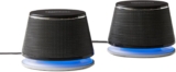 Amazon Basics Altavoz para PC y portátil 2.0 Entrada auxiliar de 3,5 mm Alimentación USB 1 par Negro