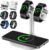 Universal 3 in 1 Adjustable Dual Watch Charging Dock, Smart Fitness Monitor Charging Stand for Samsung/Xiaomi/Amazfit/Fitpolo/GRV/TOOBUR/AGPTEK/Fire-Boltt (33SW-W)