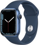 Apple Watch Series 7 (GPS, 41 mm) – Caja de aluminio azul con correa deportiva azul abismo (reacondicionado)