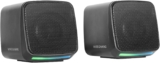 Mars Gaming MS-Pro, Altavoces Compactos 10W, Iluminación RGB de Flujo Dinámico, Altavoz para PC con Caja de Control y Entrada Jack de 3,5mm, Altavoces Gaming Compatibles con PC/Mac/Smartphone/Tablet, Negro