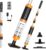 3 in 1 Manual Pool Vacuum Cleaner, Electric Pool Cleaner | Cordless Pool Vacuum Cleaner with Battery for Spas, Small Pools, Run Time 90 Minutes, Orange