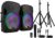 Audibax Party 212 Led Set 2 Speakers 12