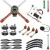 Kit de drones Kit de ensamblaje de drones de bricolaje, kit de cuadricóptero de bricolaje Kit de marco de drones fácil de transportar, kit de drones de control remoto de ensamblaje de bricolaje Mini Quadcopter A