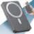 PORTENTUM Power Bank for MagSafe 10000 mAh Ultrathin 14 mm – External Battery Fast Charging 22.5 W – PD and QC Magnetic Portable Charger – Qi Wireless Powerbank 15 W – USB-C + USB-A for iPhone