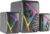 Mars Gaming MS-H21, RGB 2.1 Gaming Speakers and 35W Subwoofer, 3D Surround Inverted Drivers System, Compact Speakers with RGB Dynamic Lighting, USB Power and 3.5 mm Jack Connector, Black
