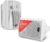 Pyle Speaker Pair System, Active, Passive, Weatherproof, Wireless, Stereo, Indoor, Outdoor, AUX, Bluetooth, White