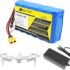 SSCYHT Batería de polímero de Litio 22,2 V 6000 mAh 4200 mAh 6500 mAh 7200 mAh 5200 mAh Batería Litio 6S Baterías para Drones con Motor 50 W a 160 W y Conector en T,22.2v5200mah xt60