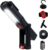 REV TORCH LED Work Lamp – Compact Battery Powered Handheld Lamp with 360° Magnetic Base and Hanging Hook Ideal for Workshop, Camping and Car, Black and Red