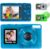Rollei Digital Camera 48MP 4K Rollei Compactline Pocket Transparent Blue | Camera with Dual Screen Digital Zoom 18X Digi Compact Camera for Kids Beginners