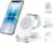 Mukiya Wireless Charger Portable Charging Station Magnetic Charger Foldable Charger 3 in 1 Compatible with iPhone 17,16,15,14,13,12, Apple Watch and AirPods 4,3,2,Pro
