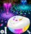 Luxfero 3 in 1 Bluetooth Pool Speaker with Fountain & Lights, Floating Bluetooth Speaker for Pool, Waterproof IP68, BT5.4, 360° Stereo Sound Powerful Bluetooth Speaker, Pool Fountains