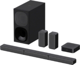 Sony HT-S40R – Barra de Sonido 5.1 (Sistema de Cine en Casa, Altavoces Traseros Inalámbricos, 600W, Dolby Digital, Bluetooth, Sonido Envolvente), Negro