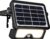Luceco LEXSF6B40 Solar LED Outdoor Spotlight with PIR Motion Sensor, Security Light, Outdoor Lighting, Angle Design, Adjustable, Guardian, Black, IP65, 5W, 550lm, 4000K,