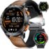 Findtime Reloj Inteligente para Mujer Reloj Inteligente Dorado y Plateado Reloj de presión Arterial Rastreador de Ejercicios con Llamada Bluetooth Monitor de Ritmo cardíaco Oxígeno en Sangre
