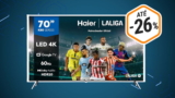 ¡El televisor inteligente Haier 4K de 70″ tiene un precio asombroso en Amazon!