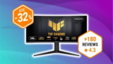 Grande y asequible: este monitor gaming curvo de 34” cuesta 93€ más barato en Amazon